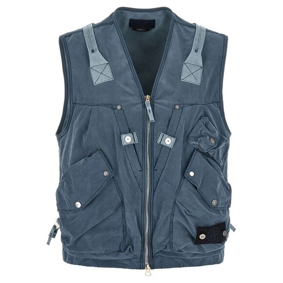 STONE ISLAND Other - Stone Island Men 'G100016 David Light Indigo-Tc' Vest